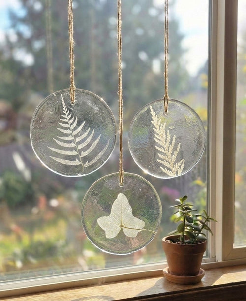 Ghost Foliage Suncatchers