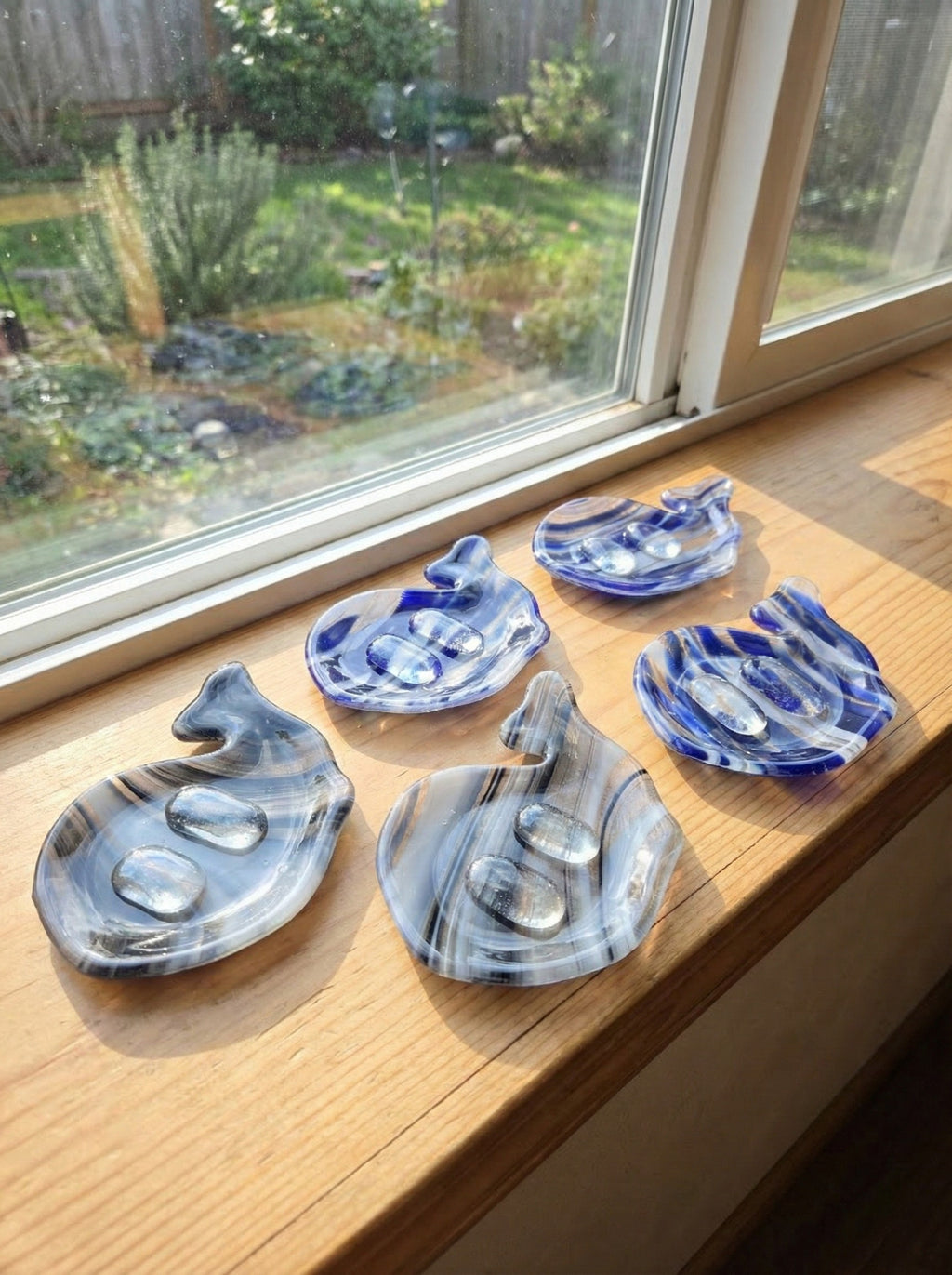 Whale of a Wash: Handmade Fused Glass Soap Dishes