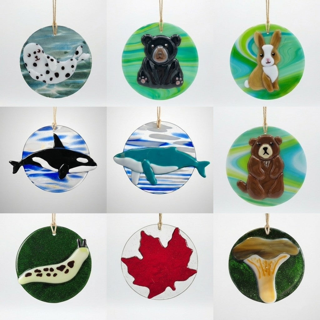 West Coast Wonders: Handmade Fused Glass Suncatchers
